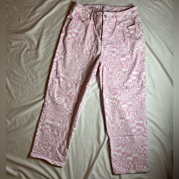 Ava & Viv Stretch Checkered Pants fit like 14; obsessed, they don’t hit w/ fits - Picture 4 of 4